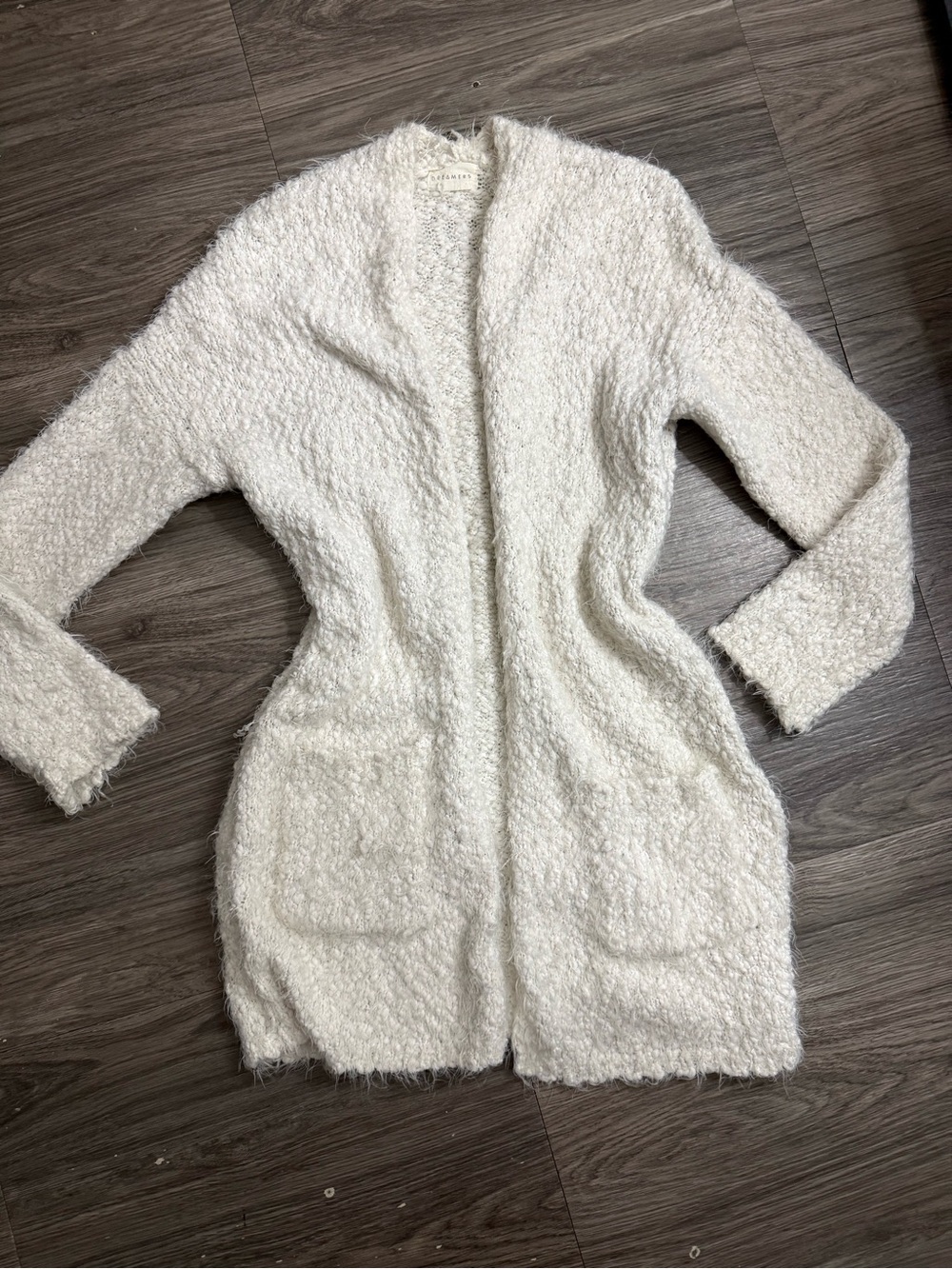 Cozy Cream Bouclé Open Cardigan One size